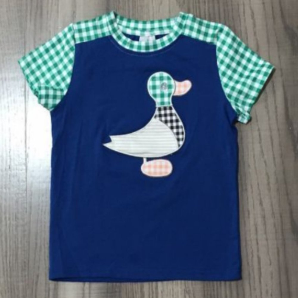 Boutique Duck Mallard Boys Short Sleeve Shirt